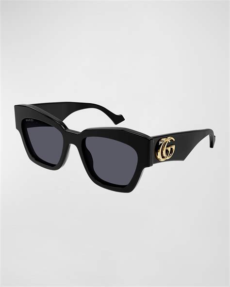 gucci - gg0559s - acetate - shiny solid black|Cat.